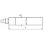 Mahr 4190090  44Av forlenger 75 mm For innvendig 3 pkt mikrometer 6-12 mm