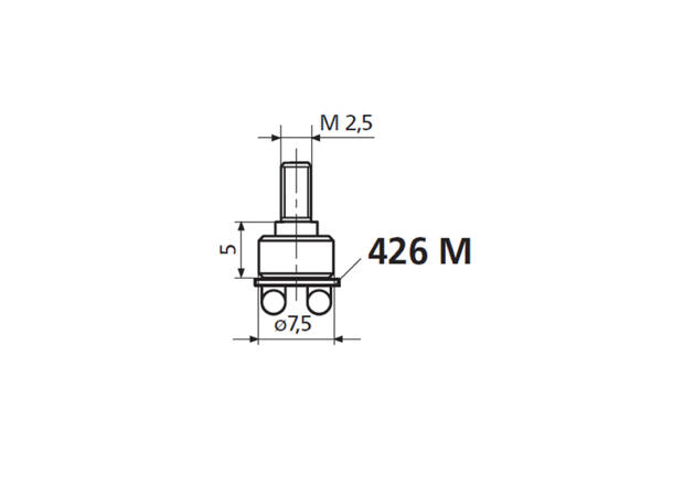 Mahr 4360400 Målespiss 913 For montering av 426M holder ø7,5 