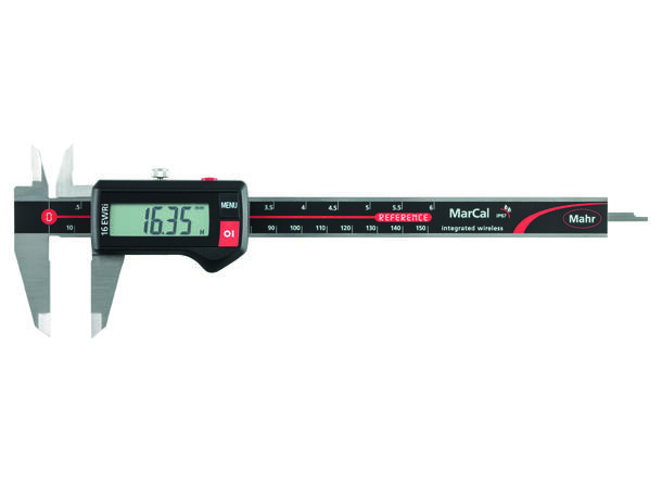 Mahr 9105796 16EWRi skyvelær 150mm IP67 levert med I-Stick, flat dybdestikke 