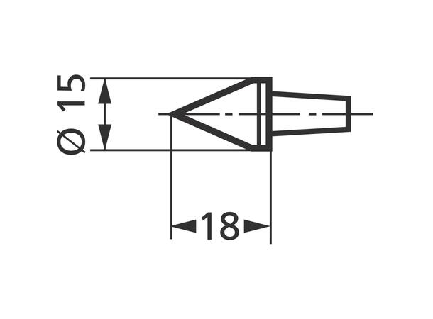 Mahr 4426071  Målespiss 817 Ks1 konisk 0-15 mm 