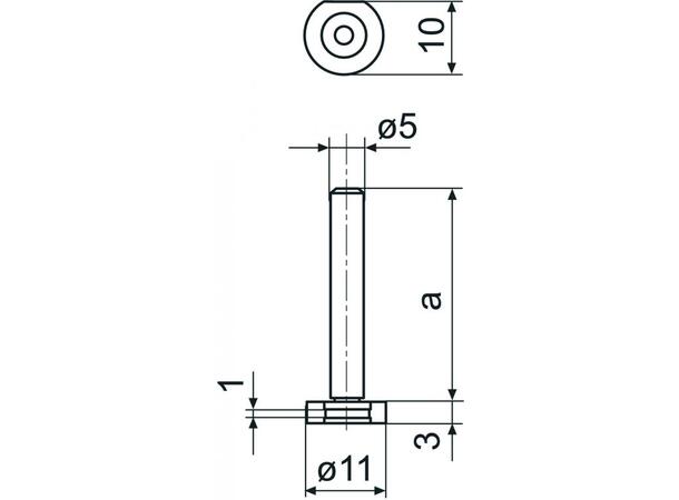Mahr 4503018  844Td  Anvil blade 20-40mm Mounting attachments. Leveres stykkvis 