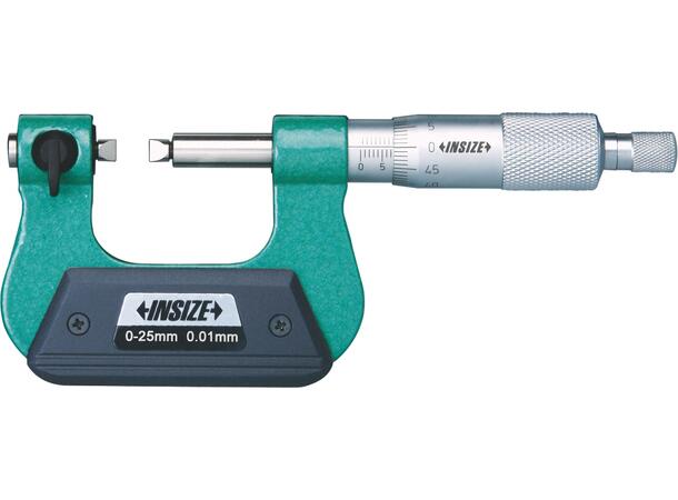 Insize 3281-25A Gjengemikrometer 0-25 mm 0-25 mm , inkl 60° innstillingsmaster 