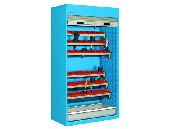 Famepla 30-39200-45 NC skap komplett 2m 2 skuff,4 rammer, 1hylle, 32ISO50 holder 