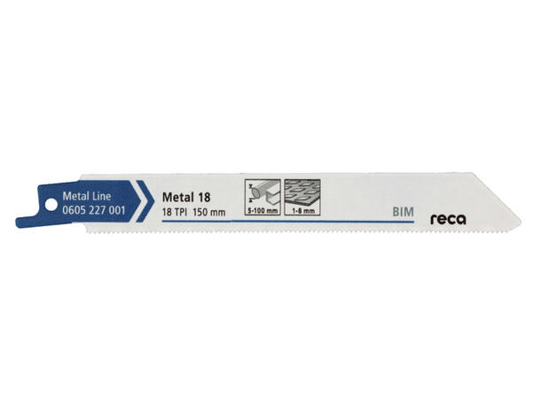 RECA BAJONETTSAGBLAD METALL 18TPI 10PK 150MM 18TPI 