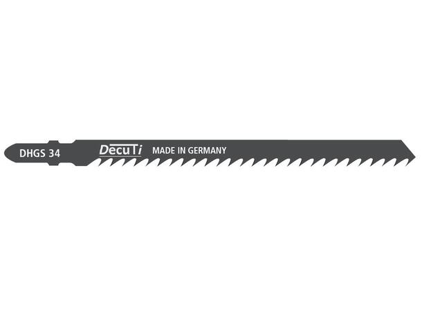 Decuti Stikksagblad DHGS34 130mm, 5pk 6,35TPI 