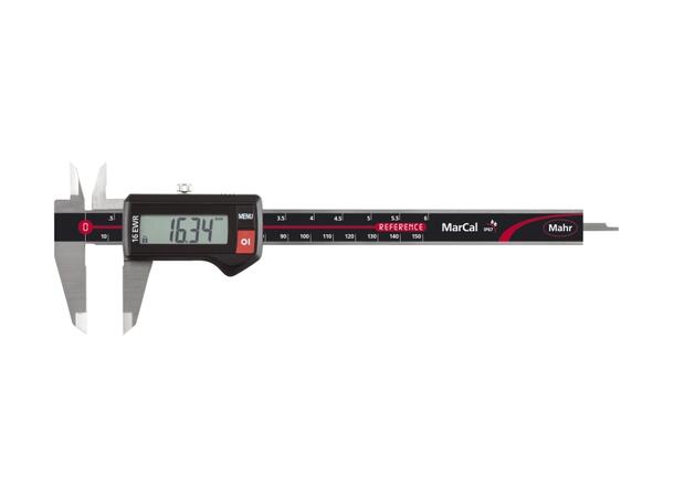 Mahr 4103302KAL 16EWR 0-150 mm IP67 Dig. skyvelære, flat dybdestikke m/sert. 