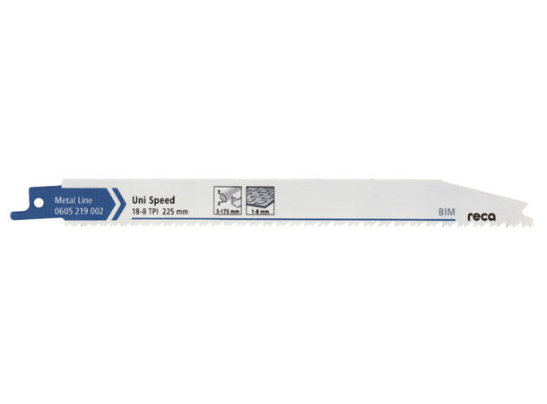 RECA BAJONETTSAGBLAD 225 18-8TPI 10PK UNISPEED 