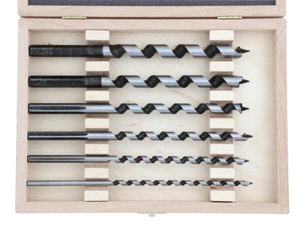 RECA SLANGEBOR SETT 6 DELER 235MM Ø 6, 8, 10, 12, 14, 16 MM 