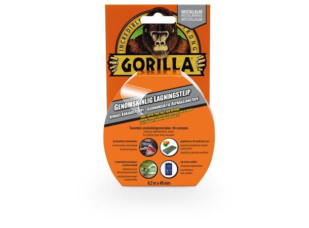 GORILLA TAPE REPAIR CLEAR 8,2M X 48MM 