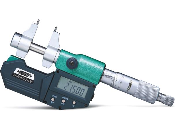 Insize 3520-30 Innvendig mikrometer 5-30 Digital, inkludert 5 mm innstillingsring 