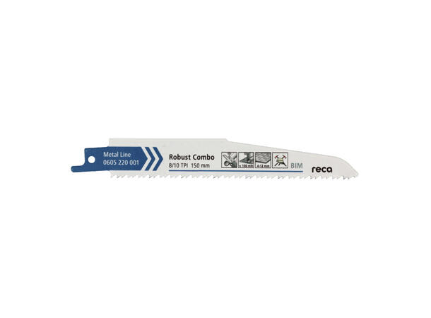 RECA BAJONETTSAGBLAD 150 8-10TPI 10PK ROBUSTCOMBO 