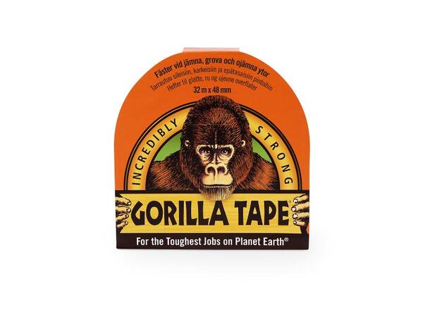 GORILLA TAPE LERRET SVART 32M X 48MM TAPE BLACK 32 M 