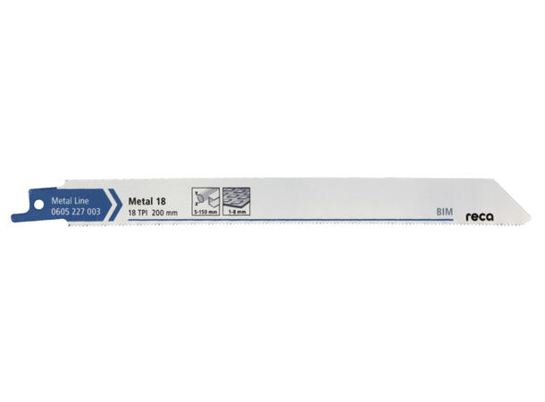 RECA BAJONETTSAGBLAD 18TPI METALL 25PK 200MM 18TPI 
