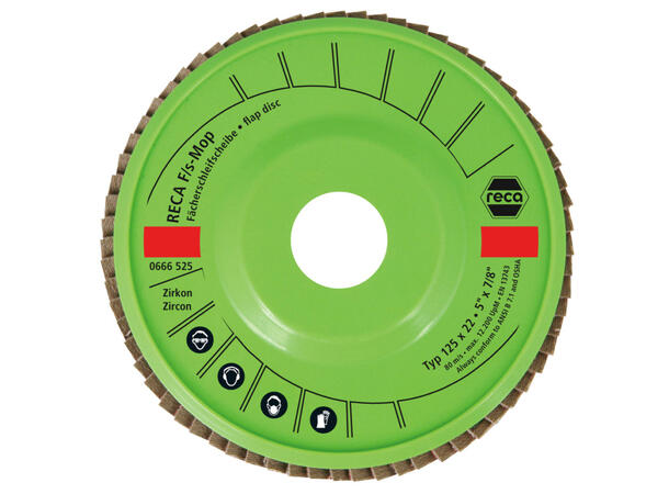 RECA LAMELLSKIVE 125MM  F-S F-S MOP CURVE 