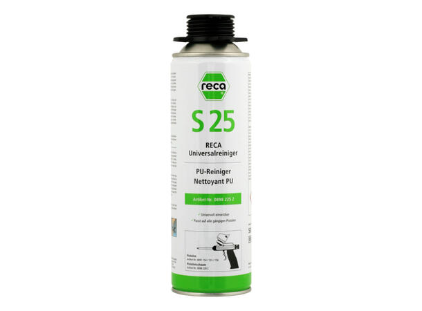 RECA RENGJØRINGMIDDEL S25 500ML FOR RENGJØRING AV FUGEPISTOLER -12 