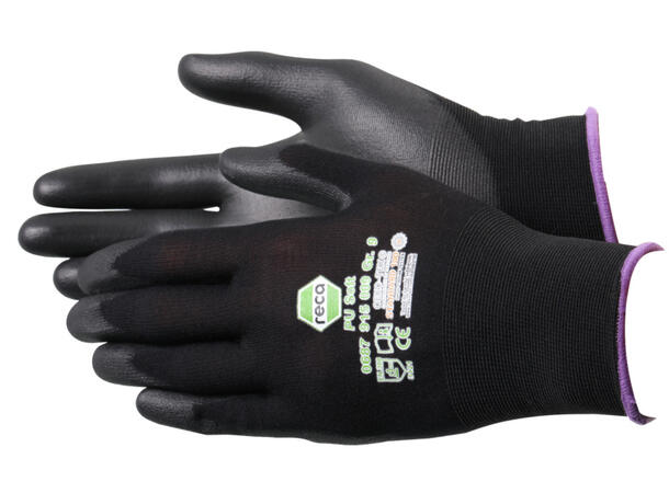 Reca Hanske Nylon Svart (D-pak 12 par) 