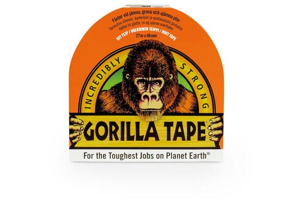 GORILLA TAPE LERRET HVIT 27M X 48MM 