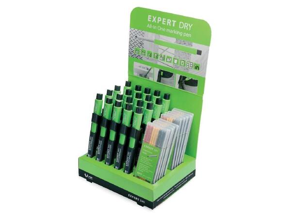 Merkeblyant Display expert dry 20 Stk 8483030 Display + 10 stk basic/farger 