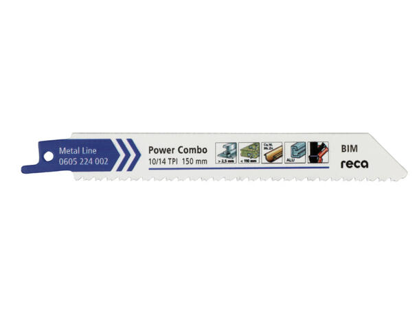 RECA BAJONETTSAGBLAD 150 10/14TPI 10PK POWERCOMBO 