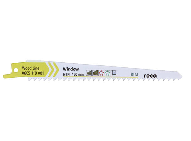 RECA BAJONETTSAGBLAD 150 6TPI 10PK VINDU 