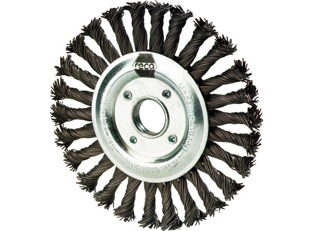 RECA SIRKULÆRBØRSTE A2 FLETTET 125 mm FLEX B22,2 RUSTFRITT 