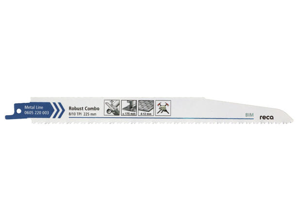 RECA BAJONETTSAGBLAD 225 8-10TPI 25PK ROBUSTCOMBO 