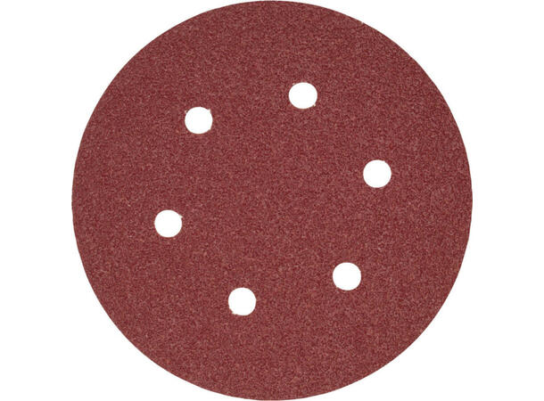 RECA SLIPEPAPIR 6 HULLS Ø150 50PK Velcro 