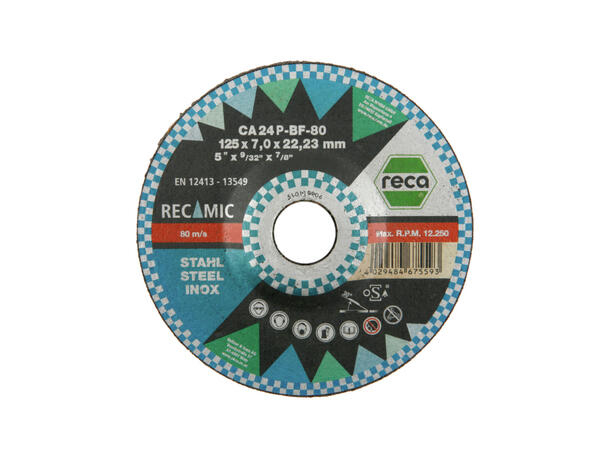 RECA SLIPESKIVE 7MM RECAMIC HULL 22,23MM 10PK 