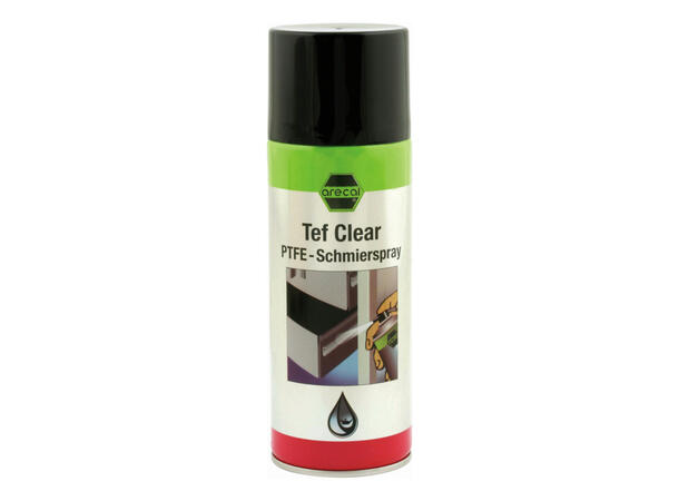 RECA SMØRESPRAY MED PTFE KLAR 400ML SYNTETISK KLEBENDE SMØREMIDDEL -6 