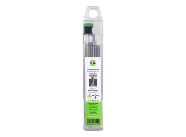 RECA MERKEBLYANT I STÅL MED REFILL DYPHULLSBLYANT + 6 BLY SORT 