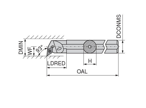 CERATIZIT A25R SDUCR 11 MAXILOCK S INTERNAL TOOLHOLDER 