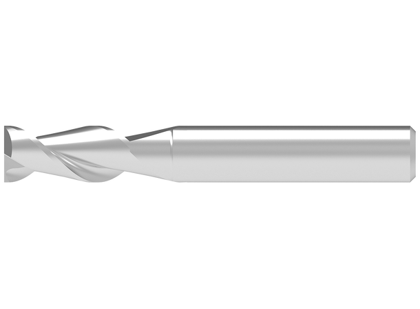 Ceratizit 53620 - 5,0 mm 2skj HM slett Pinnefres alu, belagt 