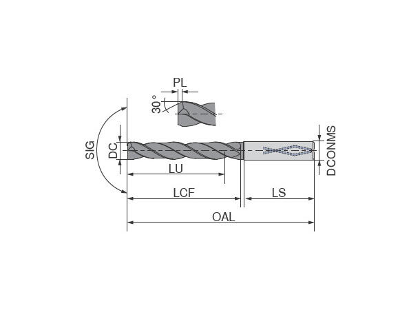 CERATIZIT WTX-180°.12,0.R.3D.IK.HA TI800 SOLID CARBIDE TWIST DRILL 