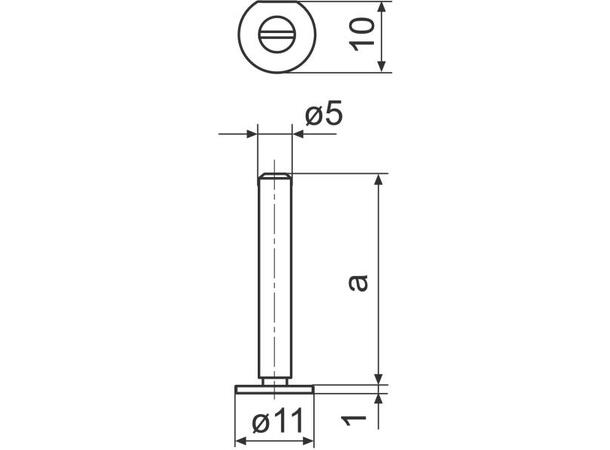 Mahr 4503015  844Tb Målepinne ø11 mm Måleområde 0-20 mm.  Leveres stykkvis 