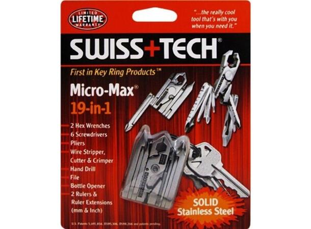 MULTIVERKTØY 19 I 1 MICRO 19 VERKTØY MED NØKKELRING 