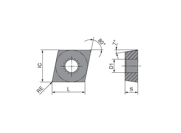CERATIZIT CCGT 060204FN-25P H210T CARBIDE TURNING INSERT 