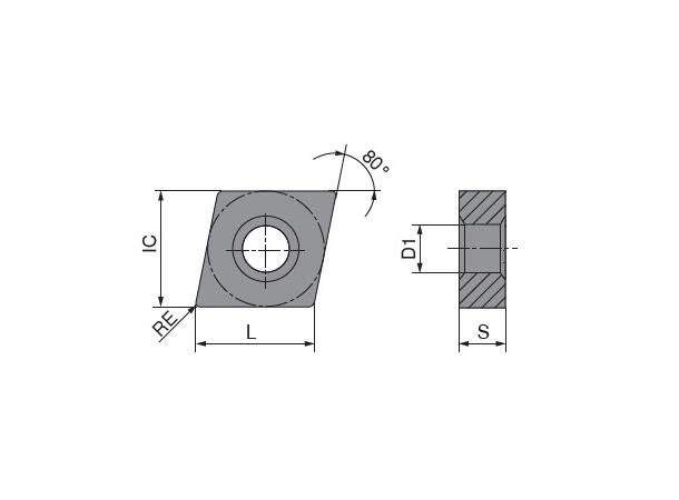 CERATIZIT CNMG 120408EN-M30 CTPM125 CARBIDE TURNING INSERT 