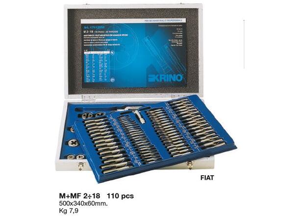 Krino GJENGESETT  M 2-18   110 PCS GJENGESETT TIL VERKSTED OG SERVICE BIL 