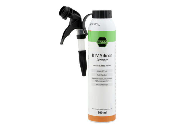 RECA PAKNINGSMASSE RTV SORT 200ML SILIKON -12 