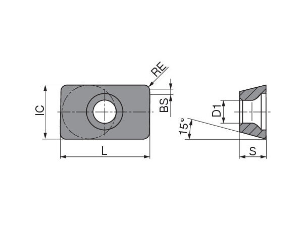 CERATIZIT LDFT 150408FR-27P H216T CARBIDE MILLING INSERT 