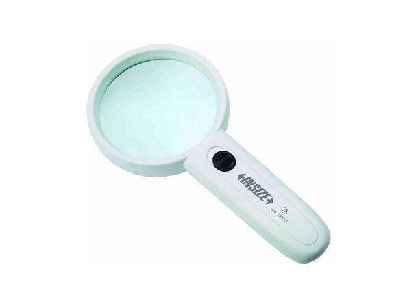 Insize 7513-2 Magnifier med lys Forstørrelse 2X linse= ø75mm L 170/ H 90 