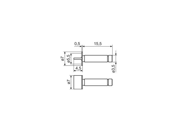 Mahr 4151799 40Es Målespiss 7 x 0,75 mm For mikrometer 40EWR-V 