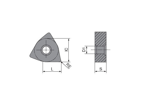 CERATIZIT WNMG 080408EN-M30 CTCM130 CARBIDE TURNING INSERT 