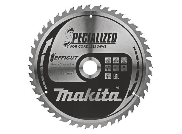 MAKITA SIRKELSAGBLAD 260X2,15X30 45T EFFICUT FOR TREVERK 