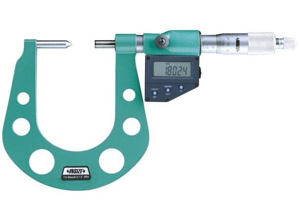 Insize 3588-50A mikrometer 25 - 50 mm For måling av bremseskiver. Digitalt 