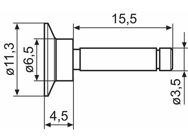 Mahr 4151796 40Et Målespiss med plate For mikrometer 40EWR-V/40 EWRi-V 