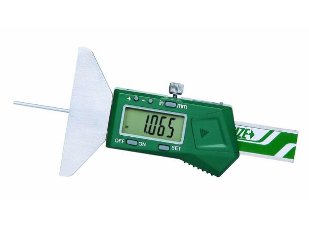 Insize 1140-50 Minidybdelære 0-50 mm 0-1" - 0.01mm/0.0005" rund dybdestikke 