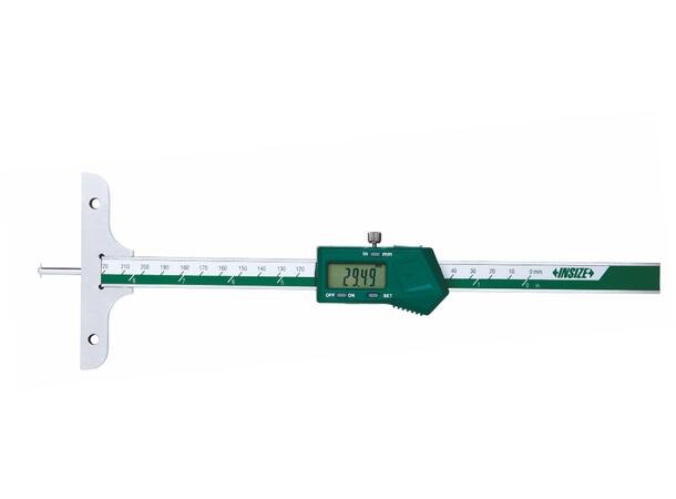 Insize 1148-120 Digital dybdelære 0-120 0.01mm/0.0005" m hullfeste til forlenger 