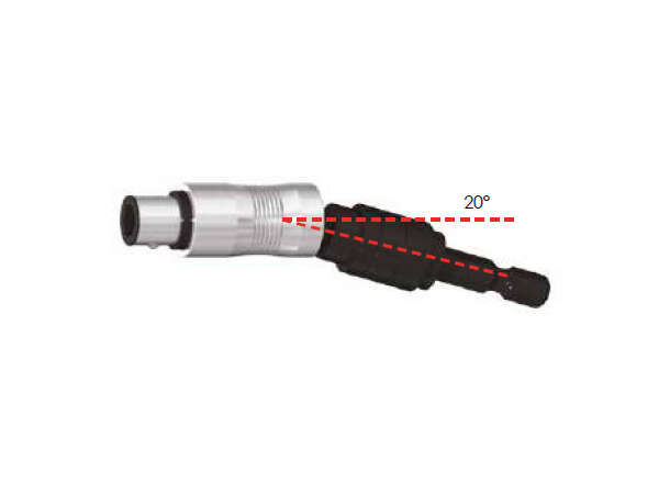 LTI-BITSHOLDER 1/4 LEDDET 9MM4 PVC POSE 