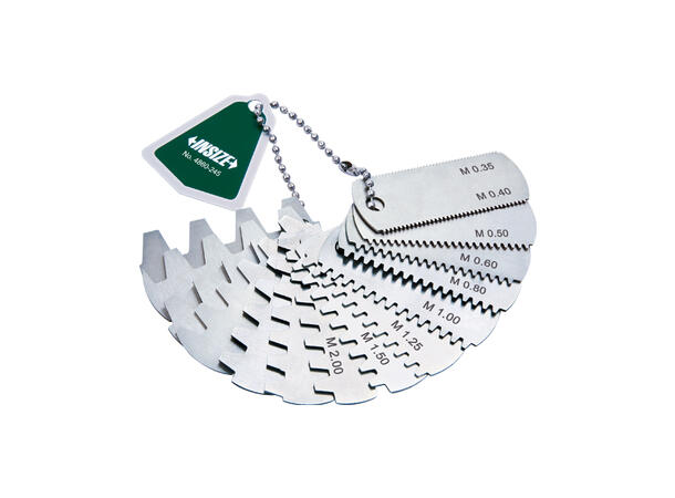 Insize 4860-145 Tannhjul gjengelære P= 0,35-4,5 , 14,5° (15 blad) 